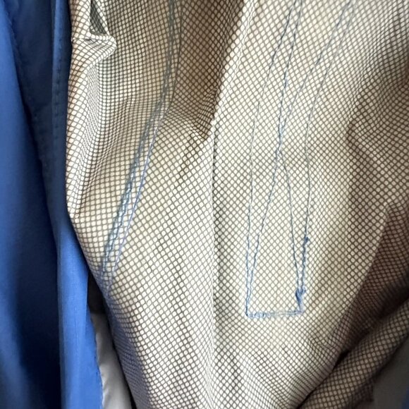 L.L. Bean Women’s Hooded‎ Full Zip Trail Model Rain Jacket Small Blue Vintage - Picture 7 of 8